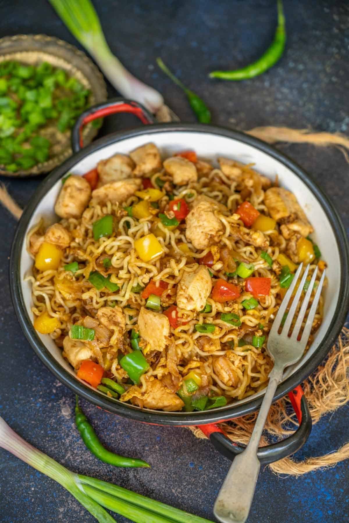 Spicy Chicken Maggi